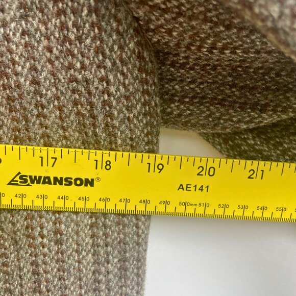 HARRIS TWEED Scottish Wool Blazer Brown Herringbone 42R - Picture 12 of 13